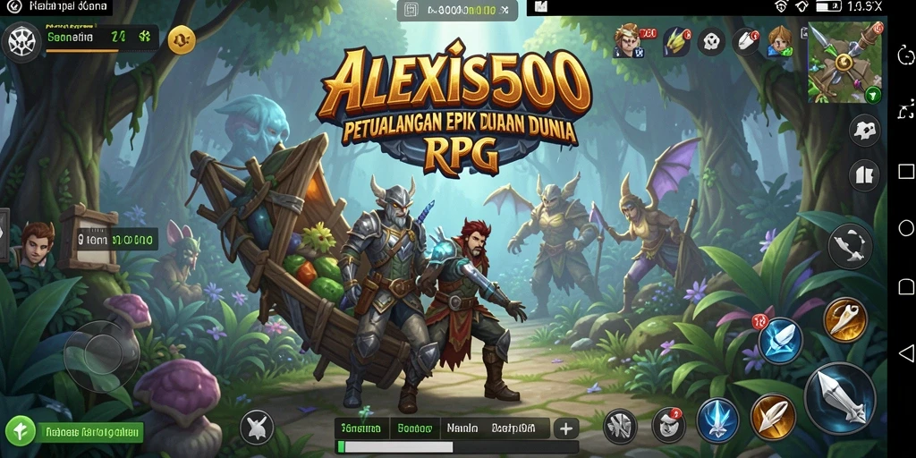 Gameplay seru ALEXIS500 dengan petualangan RPG yang menantang.