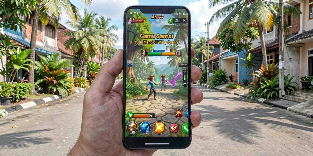 Screenshot AN777 menampilkan gameplay santai yang menarik.