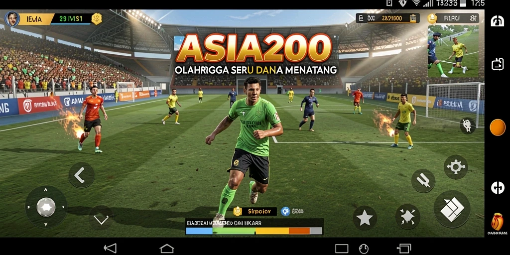 Tampilan utama gameplay <strong>ASIA200</strong> dengan aksi seru olahraga.