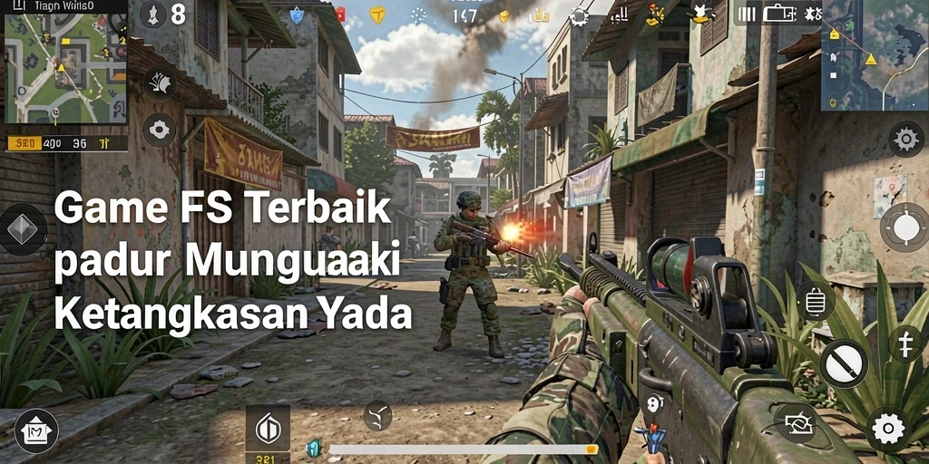 Screenshot gameplay FO8 dengan aksi tembak-menembak yang intens.