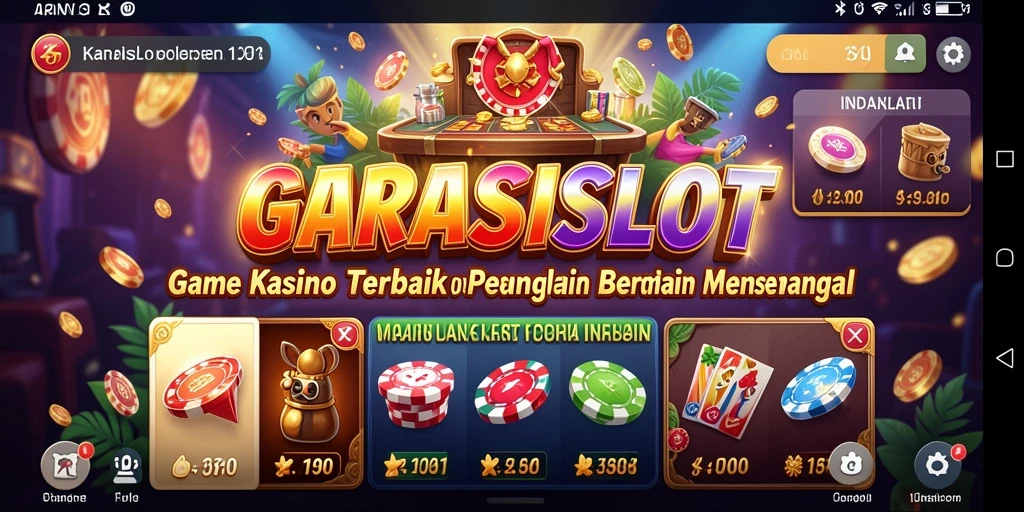 Tampilan menarik dari gameplay Kasino GARASISLOT dengan fitur slot yang menarik.