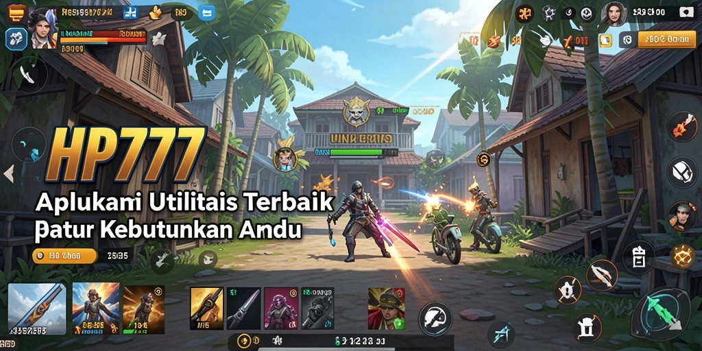 Tampilan utama HP777 dengan antarmuka aplikasi Utility yang intuitif.