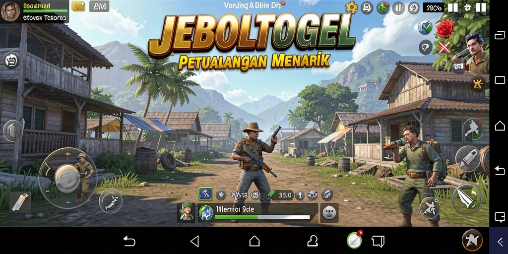 Gameplay JEBOLTOGEL di dunia terbuka yang luas.