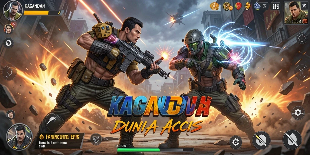 Screenshot KAGANDAN menunjukkan aksi mendebarkan dalam pertarungan.