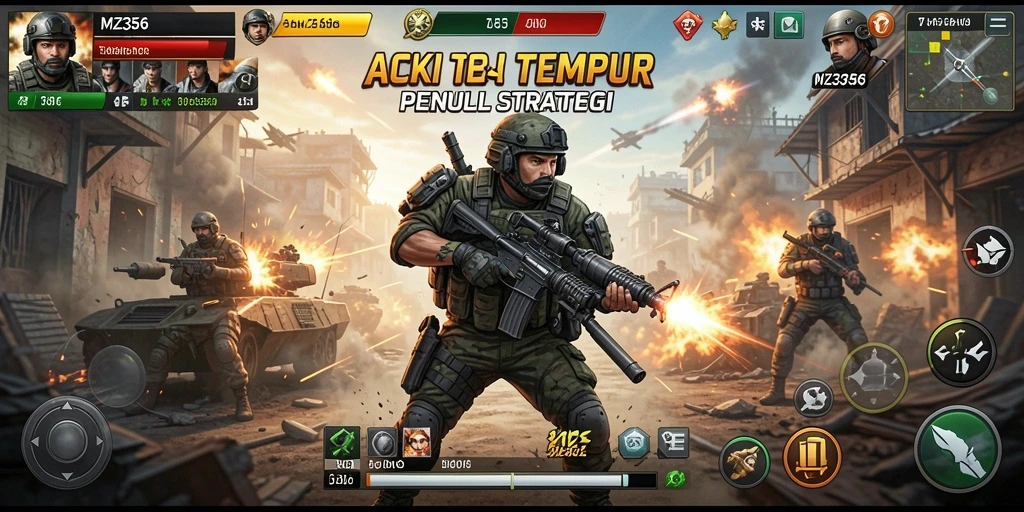 Tampilan gameplay MZ356 yang intens dan penuh aksi.