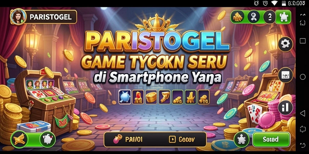 Tampilan gameplay PARISTOGEL yang penuh warna dan interaktif.