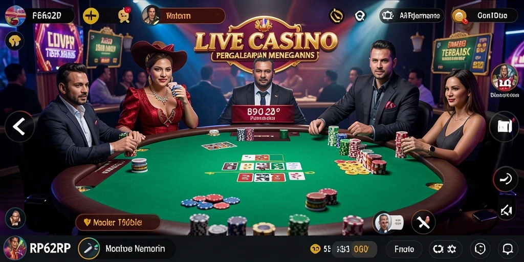 Tampilan menarik dari gameplay Live Casino di RP62RP.