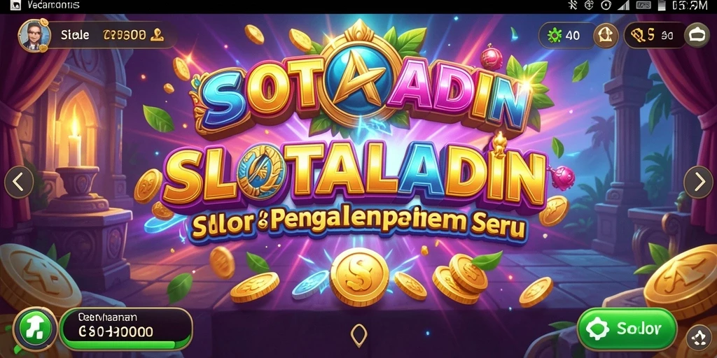 Tampilan gameplay menarik dari SLOTALADIN dengan efek visual yang menawan.