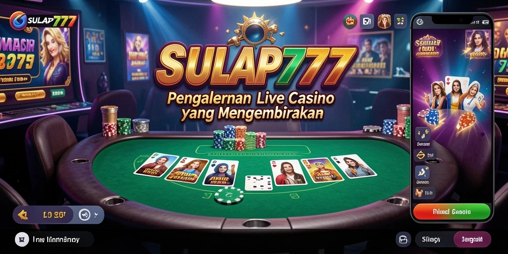Tampilan SULAP777 saat bermain Live Casino yang seru dan interaktif.