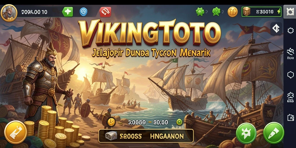 Tangkapan layar utama VIKINGTOTO menunjukkan gameplay Tycoon yang seru dan interaktif.