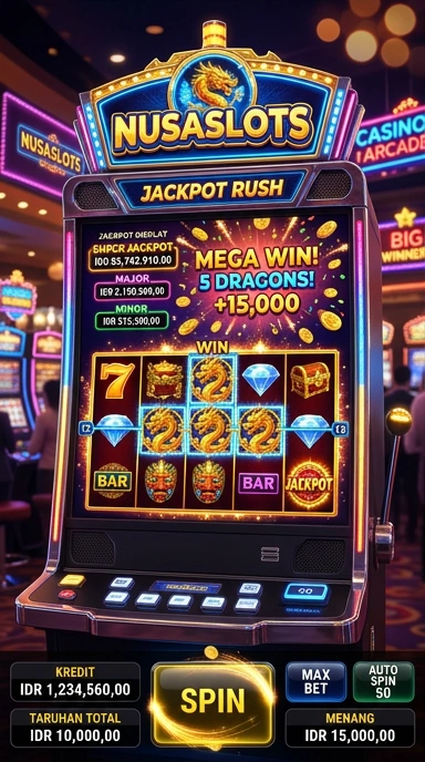 Halaman kategori game di Nusaslots, menawarkan banyak pilihan.